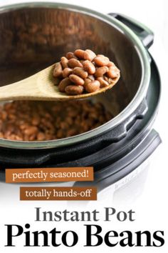 the instant pot pinto beans recipe is ready to be cooked