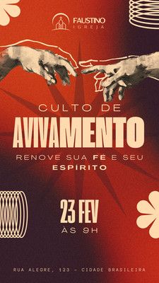 an event poster with hands reaching for each other