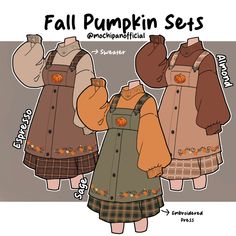 the paper doll is showing how to make it's own pumpkin dress and jacket