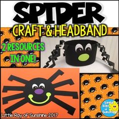 spider crafts and headbands for halloween