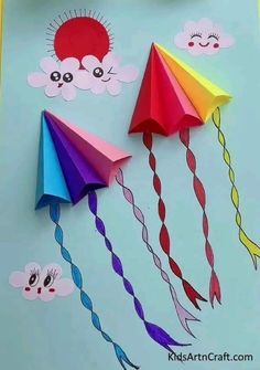 Paper craft. Craft idea . craft for kids Ramdan Mubarak, Paper Wreath Diy, Paper Craft Ideas