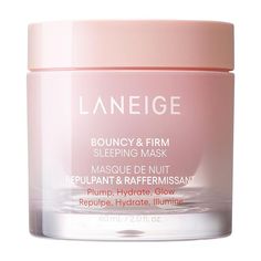 What it is: A visibly-firming Korean sleeping mask with Peony & Collagen Complex that delivers both overnight and long-term benefits for visibly smooth, plump, and bouncy-looking skin.Skin Type: Normal, Dry, Combination, and OilySkincare Concerns: Dryness, Dullness, and Loss of Firmness and ElasticityFormulation: MaskHighlighted Ingredients:- Peony & Collagen Complex + Peptides: Works to intensely revitalize and visibly firm the skin.- Hydro-Melt Glow Capsules: Mimic skin's lipid to protect mois Laneige Sephora, Night Mask, Lip Scrubs, Overnight Mask, Sephora Beauty, Beauty Tricks, Lip Sleeping Mask, Oily Skin Care, Body Scrubs