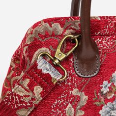 With a nod to the Victorian era, MCW’s freshly combines the classic and elegant design of the traditional carpet bag with a textural and tactile twist.The main body of purse-sized bags is made with thick chenille carpets. The handles and belts are genuine leather with heavy cotton canvas lining. Six bronze stands at the bottom allow the bag to stand stably. Every bag comes with a detachable and adjustable shoulder strap (55 inches) made from the same chenille as the bag and fixed with high-quali Vintage Tapestry Bag With Adjustable Strap, Tapestry Shoulder Bag With Adjustable Strap, Tapestry Tote Bag With Adjustable Handle, Daily Use Tapestry Bags With Adjustable Strap, Red Tapestry Bag With Rectangular Shape, Red Tapestry Bag, Rectangular Shape, Red Tapestry Bags With Rectangular Shape, Red Tapestry Rectangular Bag, Tapestry Satchel Bag With Adjustable Handle