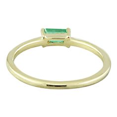 Stamped: 14K Total Ring Weight: 1.6 Grams Emerald Weight 0.25 Carat (2.60x5.00 Millimeters)Face Measures: 2.60x5.00 Millimeter SKU: [601196] Rectangular Emerald Ring With Polished Gold Finish, Gold Rings With Emerald-cut Tsavorite, 14k Yellow Gold Emerald-cut Emerald Ring, 14k Gold Emerald Ring With 17 Jewels - Collectible, 14k Gold Green Emerald Ring, Fine Jewelry, Yellow Gold Rings, Precious Metals, All Fashion, Emerald