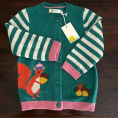 Beautiful. Nwt Colorful Sweaters, Kids Shirts, Sweater Top, Shirts Tops, Kids Shop, Style Inspiration, Green, Pink