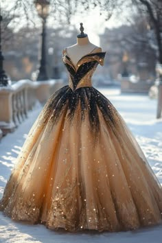 Wedding Dresses For Fall Weddings, Princess Ball Gowns Fantasy Fairytale, Celestial Ball Gown, Ballgown Inspiration, Yule Ball Dress Aesthetic, Fairytale Dress Princesses Ball Gowns, Winter Ball Gown, Once Upon A Time Prom, Ball Gown Accessories