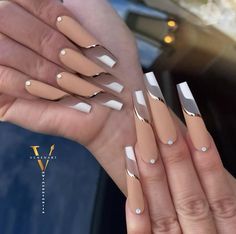 Neutral Nail Art Designs, Glam Nails, Neutral Nails, Pretty Acrylic Nails, Manicure E Pedicure, Best Acrylic Nails