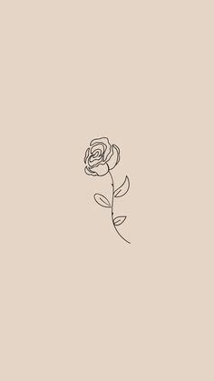 a black and white drawing of a single rose on a beige background with the word love written