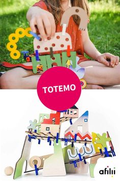 The Czech designer Adriana Kolda were inspired to create their unusual construction toy by their own childhood. It is precisely this magic and childlike creativity that they have now imitated for children of today. Check out the construction toys preschool „Totemo“. Get in touch with the female led independent toy brand from the Czech Republik at afilii – platform & community for meaningful design for kids. Female Led, Universal Design