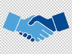 two hands shaking over each other with blue and white colors on the background png clipart