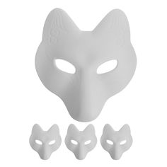 PRICES MAY VARY. 🎨JAPANESE FOX MASK✦✦✦🐺🦊😺Halloween fox mask blank mask therian mask diy unpainted craft mask japanese fox mask for halloween cosplay headwear masquerade mask white plain mask 🎨WHITE PAINTABLE MASK✦✦✦👺🎭👹Made of PU material, safe, light and reliable, comfortable for you to wear when finished.Suitable for the birthday party, carnival party, school party, masquerade, banquet, and so on. 🎨ANIMAL FACE MASK✦✦✦🐺🦊😺Halloween fox mask costume diy blank mask japanese kabuki kitsu Masquerade Banquet, Fox Masks, Japanese Fox Mask, Blank Mask, Mask For Halloween, Japanese Fox, Animal Face Mask, Therian Mask, Mask Images