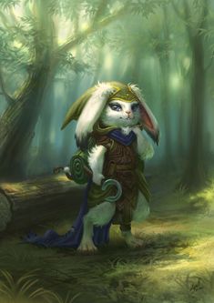 Dungeons And Dragons Characters, Fantasy Concept Art, Fantasy Warrior, The Rabbit, Fantasy Artwork, Creature Art