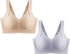 PRICES MAY VARY. Forlestofficial Bra----Our side coverage and anti-sagging wire-free bra is specially designed to gather and support the breasts, providing a comfortable and secure fit. Say goodbye to discomfort and sagging with this wireless bra that offers a seamless and sexy comfort experience. Side Coverage And Anti-Sagging Wire-Free Bra-----Side coverage and anti-sagging wire-free bra, say goodbye to bad posture! Seamless construction minimizes chafing. full of elasticity fabric stretches for freedom of movement, helping close to the body without a tight feeling. Wide straps relieve shoulder pressure, giving you a relaxing wearing feeling. Lightly Padded Comfort Bras----Summer push-up bra's breathable fabric gives you skin-friendly, comfortable and sweat-proof feeling, providing you w Dance Bras, Sleep Bra, Free Bra, Coverage Bras, Bad Posture, Minimiser Bra, Yoga Sports Bra, Comfortable Bras, Lounge Lingerie