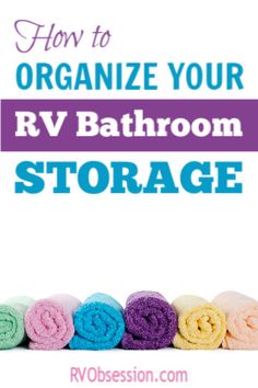 Organize your RV bathroom with these small bathroom storage ideas. #RVbathroom #smallbathroomstorageideas Rv Towel Storage Ideas, Rv Bathroom Storage Ideas, Rv Bathroom Storage, Rv Bathrooms, Camper Updates, Alaska Style, Trailer Hacks, Small Bathroom Storage Ideas, Rv Decorating