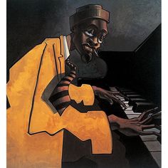 The Pianoman Poster Print by Unknown Unknown-VARPDXDP255 Image 1 Black Queer Art, Justin Bua, Brick Art, Jazz Art, Queer Art, Design Posters, Women Art