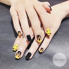 Mens Nails, Hippie Nails, Edgy Nails, Nail Art Designs Videos, Nail Swag, Nails Summer, Nails Desing, Fire Nails, Nail Art Hacks