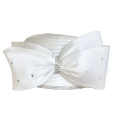 Lady Diane Collection Style: HF-189 Fancy Ribbon No Brim Hat with rhinestone embellishments. Color shown: White Available in Multiple Color Choices Usher Suits, Pill Box Hat, Fancy Ribbon, Box Hat, Fancy Suit, Rhinestone Fashion, Pillbox Hat, Fancy Hats, Church Hats