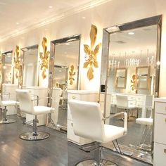 the salon is clean and ready for customers to use