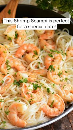 this shrimp scampi is perfect for a special date