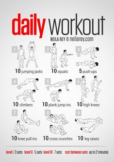 Home workout Intermediate Bodyweight Workout, Workout Training Programs At Home, Ftm Workout Routine, Easy Daily Workouts, Neila Rey, Home Workout Men, Fitness Studio Training, Workout Men, Motivasi Diet