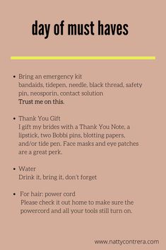 Makeup Artist Introduction, Makeup Artist Checklist, Mua Checklist, Makeup Artist Content Ideas, Makeup Business Ideas, Bridal Assistant, Mua Essentials, Bridal Contract, Makeup Artist Marketing