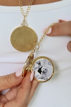 Dog jewelry, dog mom, puppy mom, dog love, dog lover, dogs, fine jewelry, gold jewelry, locket necklace, unique jewelry, memorial jewelry, fashion outfit, fashion inspo, jewelry. Luxury Gold Locket Necklace For Wedding, Luxury Gold Jewelry For Anniversary Gift, Luxury Gold Locket Necklace Gift, Dog Memorial Jewelry, Jewelry Locket, Puppy Mom, Gold Locket Necklace, Forever Jewelry, Dog Jewelry