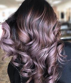 Dark Mauve Hair, Mauve Brown Hair, Chocolate Mauve Hair Color, Violet Brown Hair, Chocolate Mauve Hair, Dusty Rose Hair, Mauve Hair, Aesthetic Surgeon, Peach Hair Colors