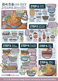 Spicy Sesame Noodles, Hot Pot Recipe, Asian Noodle, Spicy Ramen, Sesame Noodles, Love Drawing, Recipe Steps, Learn To Cook, Interesting Food Recipes