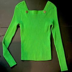 Tommy Hilfiger Green Sweater. Has A Square Neckline And Square Back. Brand New Condition. Casual Green Tommy Hilfiger Tops, Trendy Fitted Green Sweater, Tommy Hilfiger Long Sleeve Tops For Spring, Tommy Hilfiger Stretch Top For Spring, Spring Tommy Hilfiger Stretch Top, Spring Stretch Top By Tommy Hilfiger, Tommy Hilfiger Long Sleeve Sweater For Spring, Trendy Tommy Hilfiger Tops For Fall, Trendy Tommy Hilfiger Spring Tops