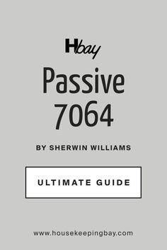 Passive SW 7064 by Sherwin-Williams. The Ultimate Guide Sw Passive, Passive Sherwin Williams, Ice Cube Painting, Sherwin Williams Paint Neutral, Sherman Williams, Sherwin Williams Color Palette, Tampa Homes, Mid Century Exterior, Sherwin Williams Gray