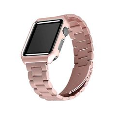 an image of a pink smart watch on a white background with clipping for text