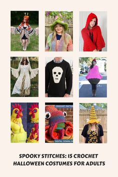 Crochet Halloween Costumes for Adults Spooky Crochet, Spooky Halloween Costumes