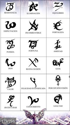 an image of the zodiac signs in different languages and numbers, all with their respective symbols