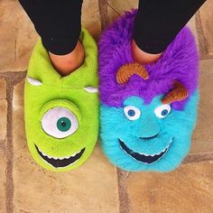 Monster Slippers, Mike And Sulley, Trendy Belts, Slippers Cozy, Monsters Inc, House Shoes, House Slippers