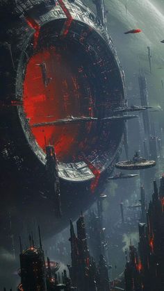 Sci Fi Architecture, Star Wars Background, Spaceship Art, Landscape Concept, Arte Cyberpunk