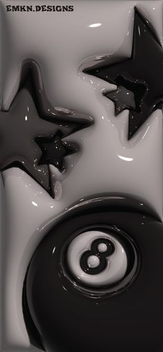 an abstract black and white photo with some stars on it's back dropper