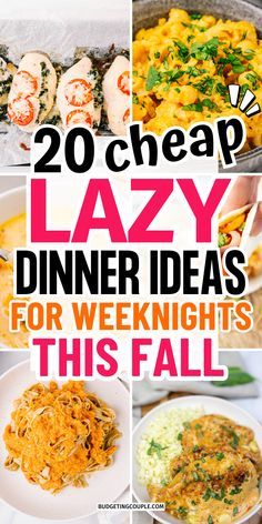 20 cheap lazy dinner ideas for weeknights this fall