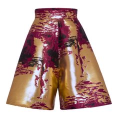 The Ola Shorts are perfect for making a style statement. These high-waisted wide-leg shorts feature a stunning burgundy gold metallic jacquard fabric that is sure to catch the eye. With a wide-legged hem and a knee-length cut, these shorts offer a versatile style that can take you from day to night with ease. You'll feel confident and radiant when you slip into a pair of Ola Shorts.  Pair with our Ada Tunic for a stunning matching set look.  The name "Ola" in Nigeria means wealth or precious, and you'll feel just that when you wear these shorts. Dry Clean Only 86% Poly, 14% Metallic Thread Ethically Made in Kenya using fair trade practices Burgundy And Gold, Red Burgundy, Women Life, Style Statement, Jacquard Fabric, Metallic Thread, Sustainable Clothing, Independent Designers Fashion, Versatile Style