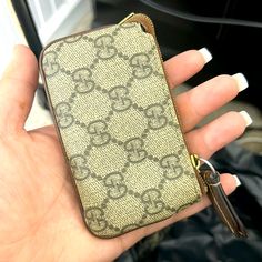 Perfect Condition, Authentic Gucci, Card Holder Gucci Wallets With Interior Card Slots, Brown Gucci Wallets With Interior Card Slots, Gucci Card Holder, Luxury Brown Gucci Wallet, Designer Gucci Wallets With Gold-tone Hardware, Elegant Gucci Wallet With Gold-tone Hardware, Bags Gucci, Gucci Bags, Gucci Bag