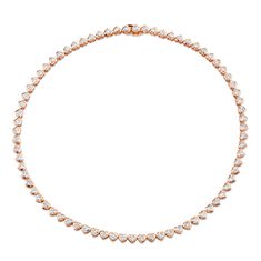 This necklace is crafted with premium 18k yellow gold to provide lasting strength and a brilliant luster. The 17.90 Carat Bezel Straight Line Necklace boasts a GH VS grade and a non-certified total carat weight of 17.90. Bezel Necklace, Straight Line, Rose Gold Necklace, Angeles, Yellow Gold, Rose Gold, Yellow, Gold, Los Angeles