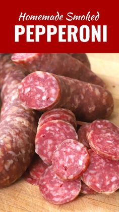 homemade pepperoni stack Ground Pork And Beef, Pepperoni Recipe, Deli Meat Recipes, Summer Sausage Recipes, Homemade Pepperoni, Cured Meat Recipes, Sausage Making Recipes, Pepperoni Recipes, Homemade Sausage Recipes