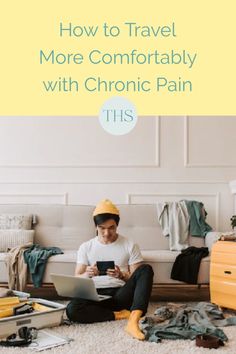 Getting to your destination can be pretty uncomfortable when you're traveling with chronic illness. Take a look at these pain relief tips for your next journey. Hamstring Stretch, Tips For Traveling, Medical Kit, Relaxing Vacations, Be Pretty, Good Posture, Medical Conditions, Chronic Illness, Chronic Pain