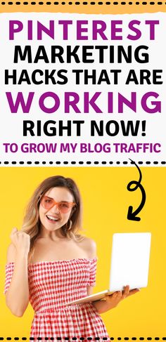 Pinterest marketing hacks that are working right now! to grow my blog traffic How To Get More Outbound Clicks, Pinterest Marketing Tips, Grow Social Media, Social Media Marketing Planner, Pinterest Hacks, Pinterest Growth, Marketing Planner, Increase Blog Traffic