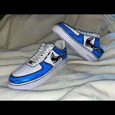 Custom Nike Air Force 1 Sneaker Customized By @Sole_slongerz On Instagram Nike Shoes Cartoon, Shoes Cartoon, Custom Nike Air Force 1, Custom Nike Air Force, Custom Nike, Custom Nikes, Nike Air Force 1, Air Force 1, Nike Air Force