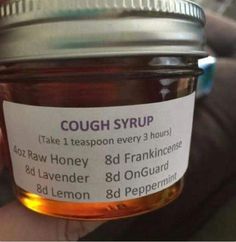 Oil For Cough, Homemade Cough Syrup, Homemade Cough Remedies, Doterra Recipes, Essential Oil Remedy, Oil Remedies, Essential Oils Health, Cold Home Remedies, Cough Remedies