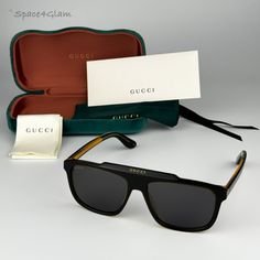 New Gucci Gg1039s 001 Black/Yellow Gray Aviator Unisex Sunglasses Same/Next Day Free Shipping! No Offers Accepted. Final Price! Don't Miss Out, Shop Now! 100% Authentic & Brand New! Brand: Gucci Model Number: Gg1039s / Gg 1039s Color Code: 001 Gender: Unisex Frame Shape: Aviator Frame Color: Black/ Yellow Frame Material: Acetate Frame Type: Full Rim Lens Color: Grey Lens Material: Nylon Size: 58x16x145 100% Uv Protection Made In Italy Full Retail Gucci Set Includes: Glasses Case Matching Satin P Gucci Sunglasses Men, Pilot Sunglasses, Gucci Models, Gucci Fashion, Shield Sunglasses, Gucci Leather, Gucci Accessories, Gucci Black, Unisex Sunglasses