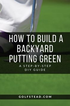 Diy Golf Course Backyards, Golf Greens Backyard, Backyard Golf Course Ideas, Backyard Golf Green, Diy Golf Net, Golf Diy Projects, Golf Backyard