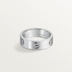 CRB4084900 - LOVE ring - Platinum - Cartier Cartier Silver Ring, Cartier Wedding Rings, Cartier Love Ring, Cartier Earrings, Cartier Necklace, Bracelet Love, Cartier Love, Love Wedding, Cartier Ring