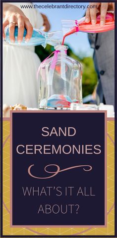 sand ceremonys what's it all about?