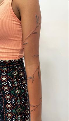 #BEAUTY ,#REALATIONSHIPS #Fashion #Outfits #Summer Outfits #Animals Full Arm Vine Tattoo, Vines Around Arm Tattoo, Vine Tattoo On Arm, Leg Vine Tattoos For Women, Greenery Tattoo Sleeve, Arm Wrap Tattoos For Women, Fineline Arm Tattoo